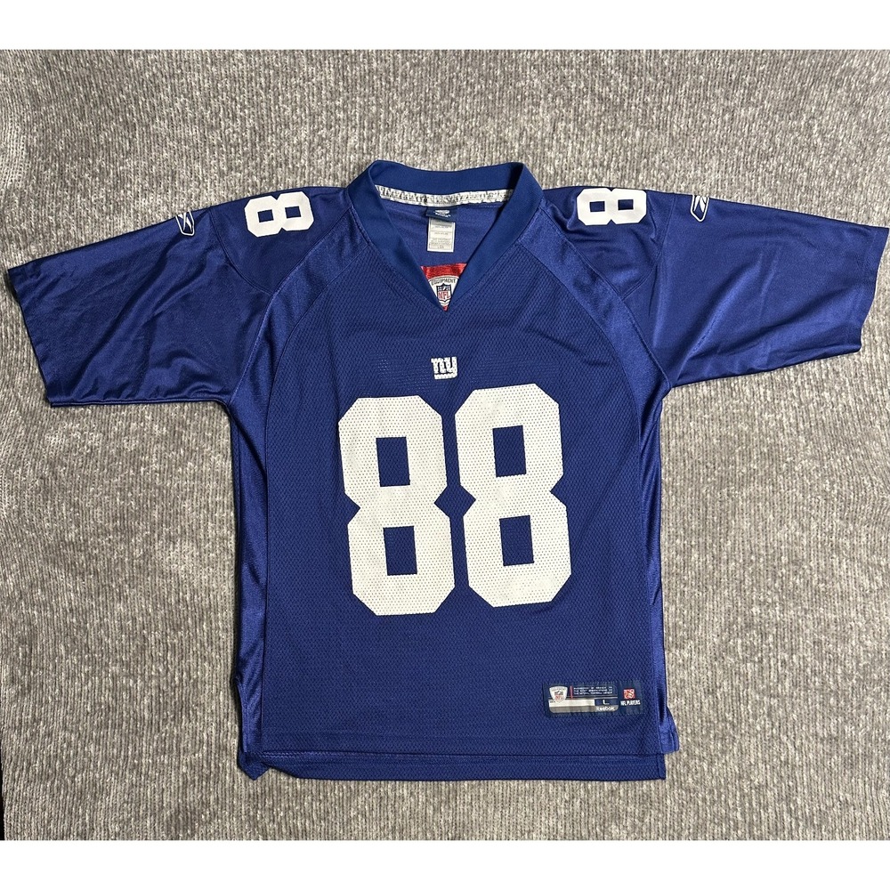 Hakeem Nicks New York Giants Jersey Men L Blue Reebok On Field NFL